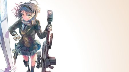 Аниме тянка снайпер