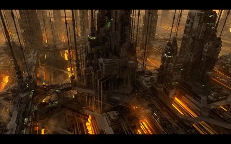 Sci fi город футуризм