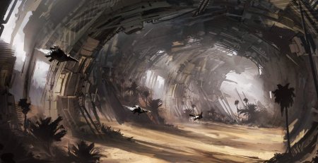 Концепт sci fi окружения
