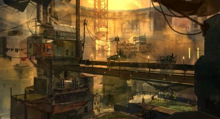 Киберпанк sci fi завод