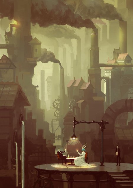Steampunk завод art