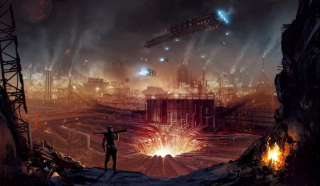 Шахты арт sci fi