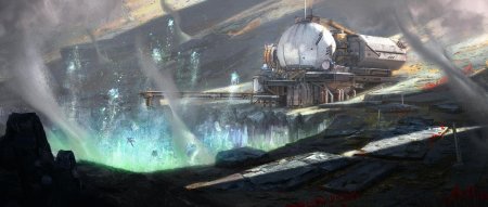 Шахты арт sci fi