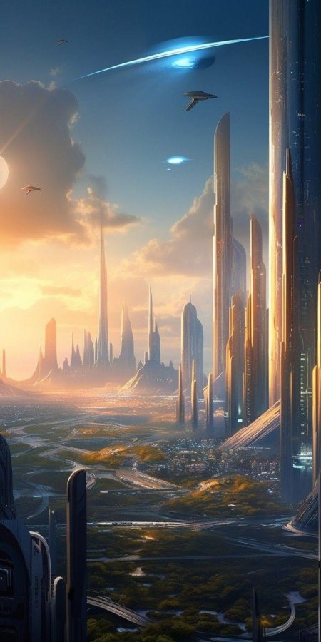 Научно-фантастический город (sci-fi city) universal singgapor