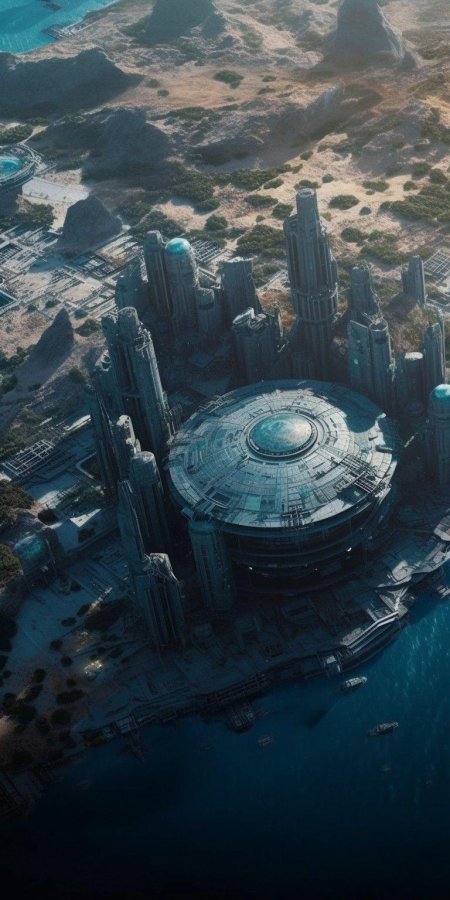 Sci fi город футуризм