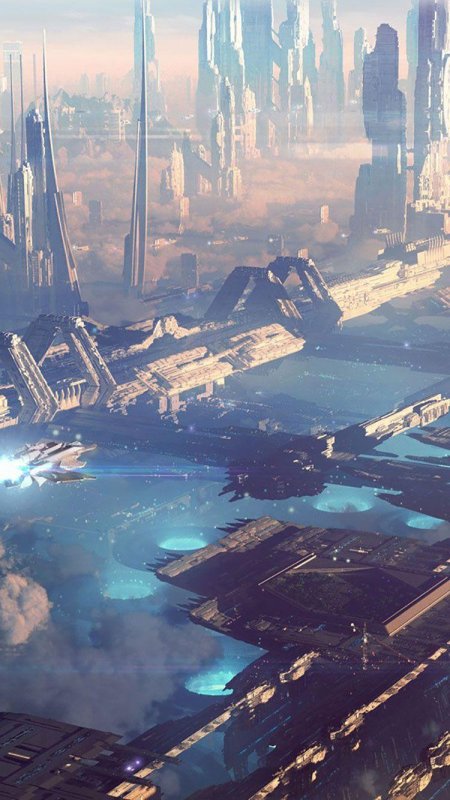 Sci fi город футуризм