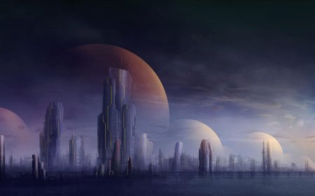 Научно-фантастический город (sci-fi city) universal singgapor