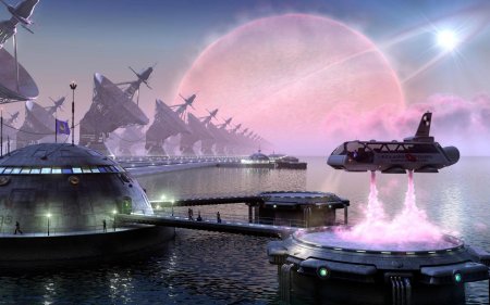 Космопорт sci fi art