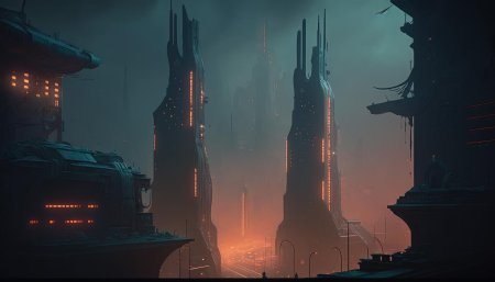Фантастический город арт