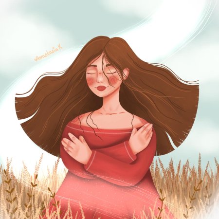 Иллюстрация девушка