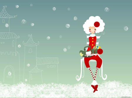 Креативная новогодняя иллюстрация