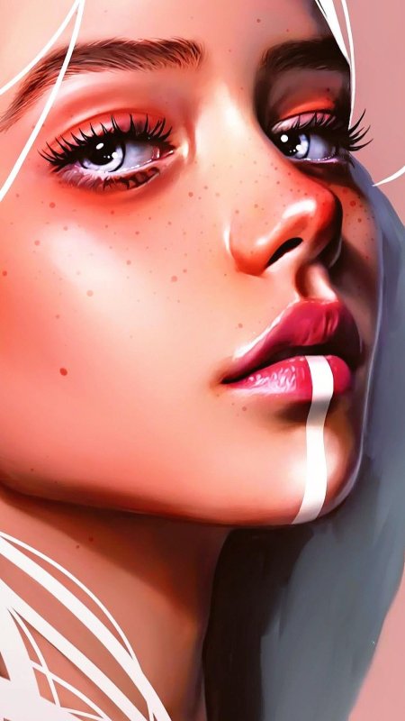Портрет procreate реализм