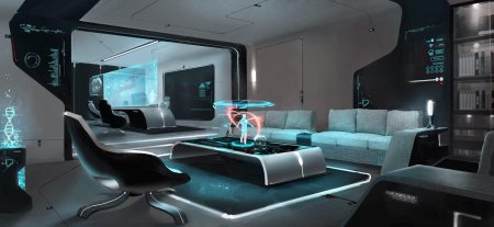 Футуристический стиль в интерьере