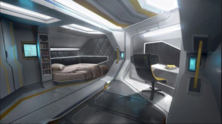 Интерьер космического корабля будущего