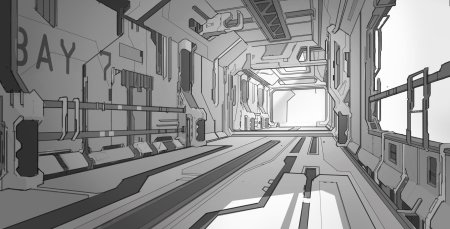 Sci fi интерьер