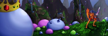 Terraria король слизней