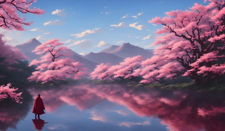 Пейзаж сакуры