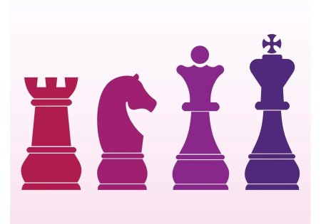 Шахматная фигура ферзь вектор