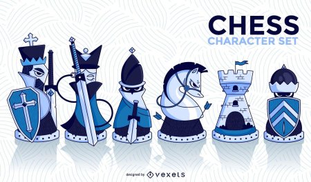 Стилизованные шахматные фигуры