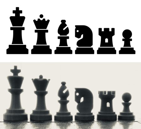 Шахматная фигура ладья 2д