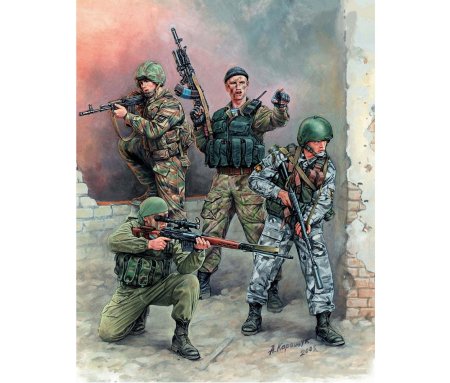 Сборная модель zvezda российский спецназ (набор № 1) (3561) 1:35