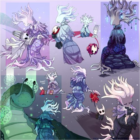 Белая леди hollow knight арт