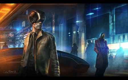 Cyberpunk детектив арт