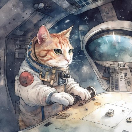 Astronaut cat