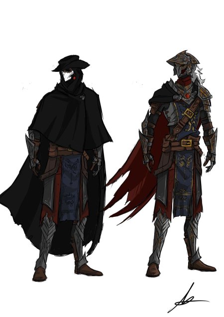 Bloodborne охотник арт концепт