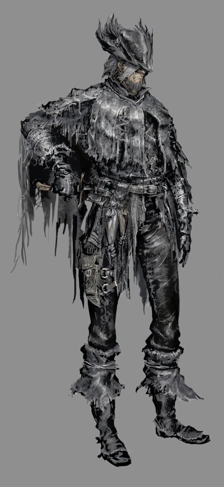 Bloodborne охотник арт концепт