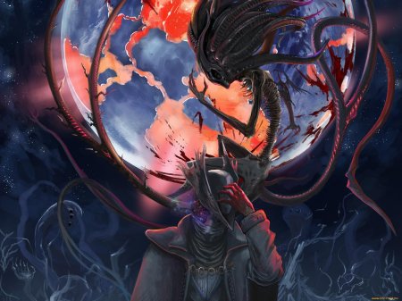 Присутствие луны bloodborne арт