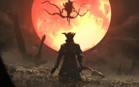 Присутствие луны bloodborne арт