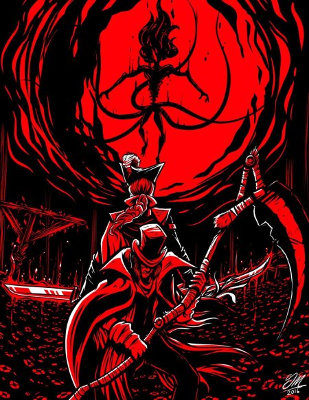 Присутствие луны bloodborne арт