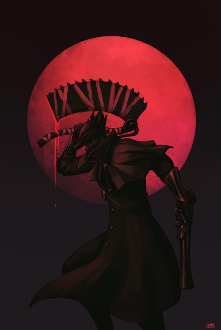 Bloodborne art кровавая луна