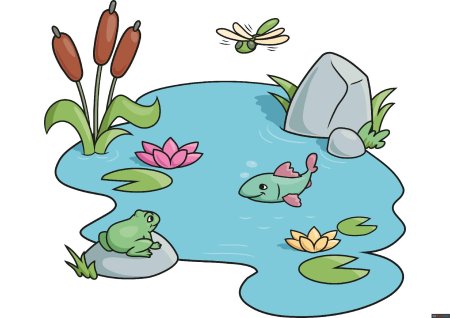Рисунок водоема