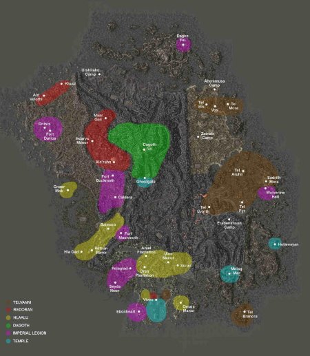 The elder scrolls morrowind карта