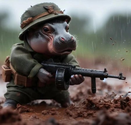 Бегемотик военный