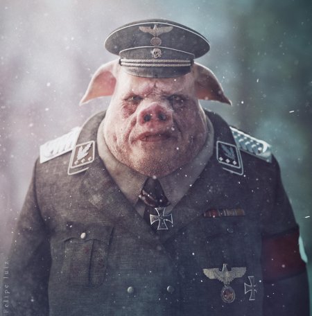 Гитлер свин