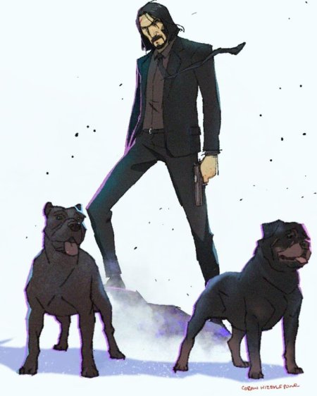 John wick фан-арт