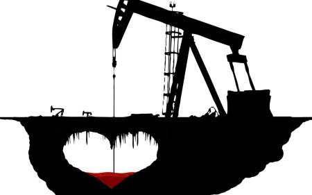 Нефтяная вышка силуэт