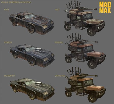 Mad max машины концепт арт