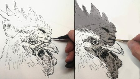 Рисунки чëрной ручкой