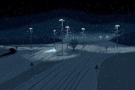 Пиксельная зима