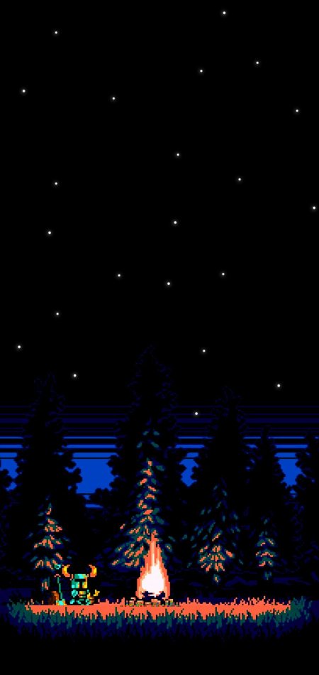 Shovel knight у костра