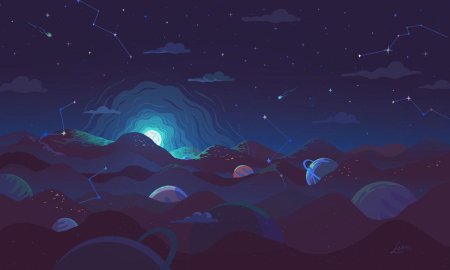 Космос мультяшный