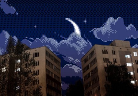 Пиксельное небо
