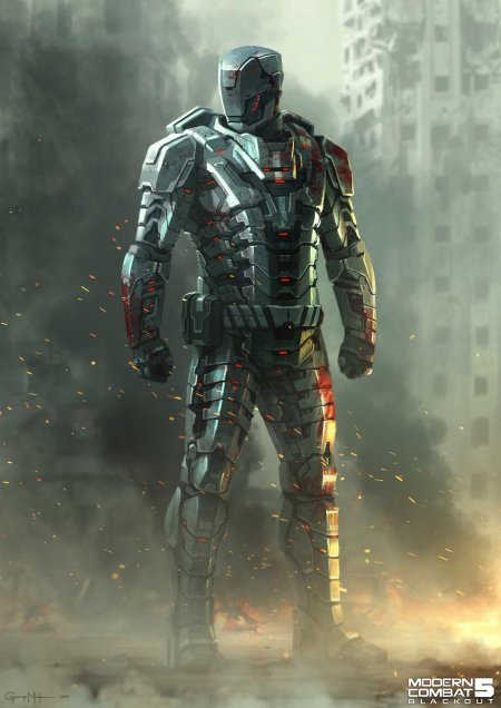 Modern combat 5 бронекостюм