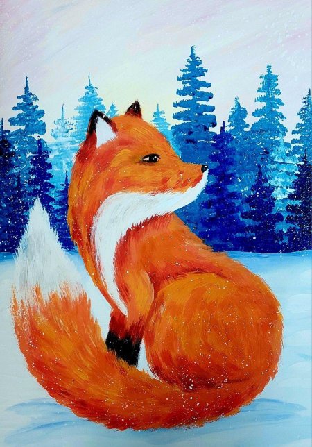 Рисунки лисы для детей