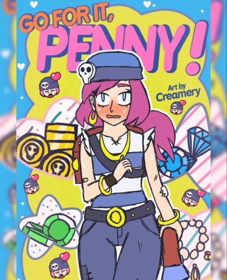 Пенни из brawl stars рисунок