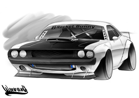 Dodge challenger rocket bunny